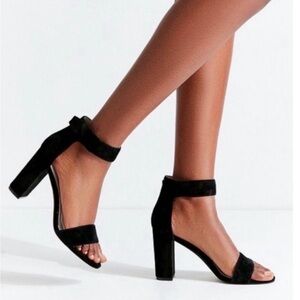 Jeffrey Campbell Black Suede Lindsay Heels